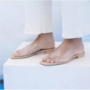 Cult Gaia Tan Minimalist Sandals